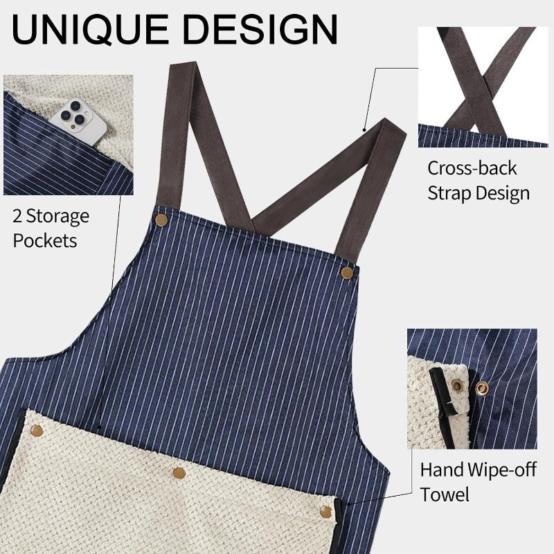 Cross Back Work Apron Skanto