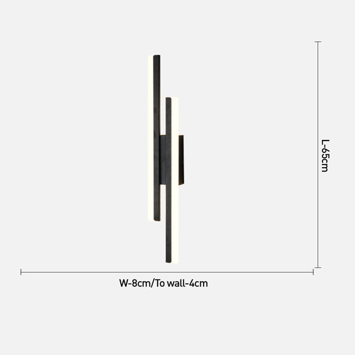 Skanto | LED-Wandleuchte | Modernes Design aus Acryl und Metall
