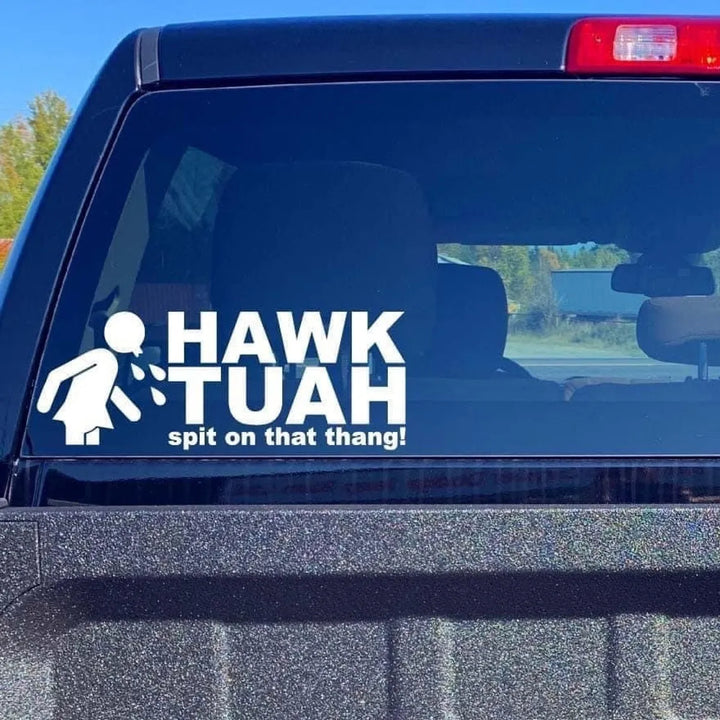 Skanto | Hawk Tuah klistremerke | Spytt på denne tingen bil