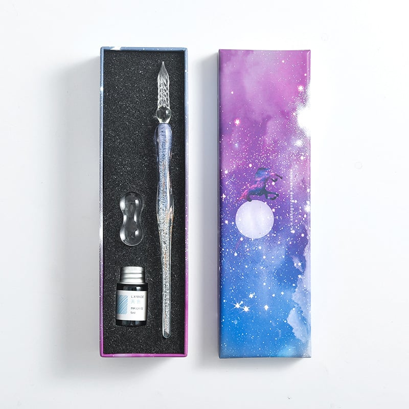 Skanto | Kalligrafi Glass Dyp Penne Inks Sett