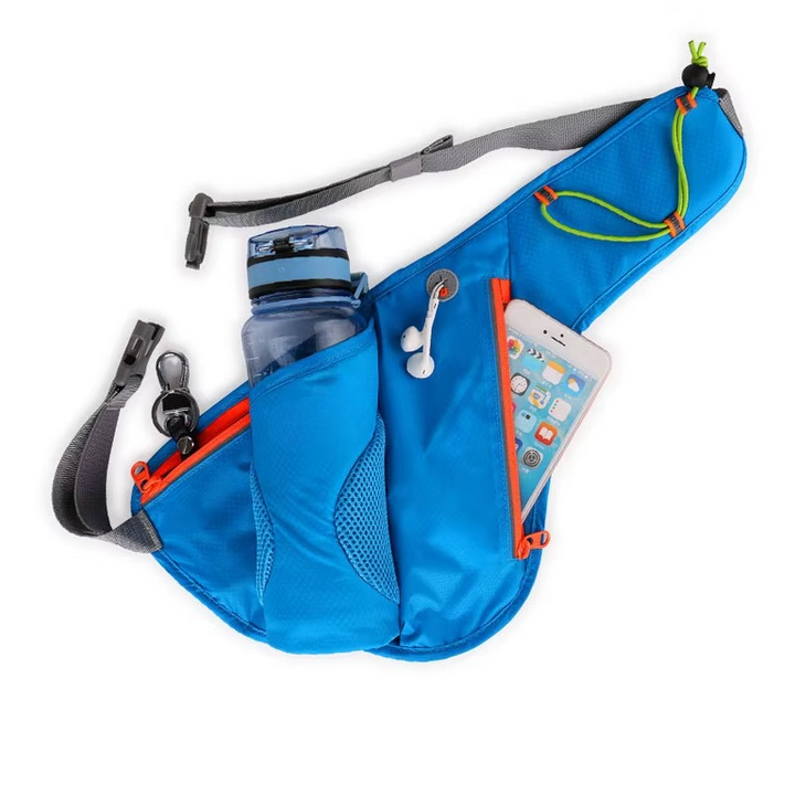 Laufgürteltasche med Trinksystem og Handytasche for Outdoor-Sportarten