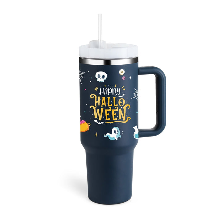 Skanto | ChillMug - Isolert Drikkekopp med Strå