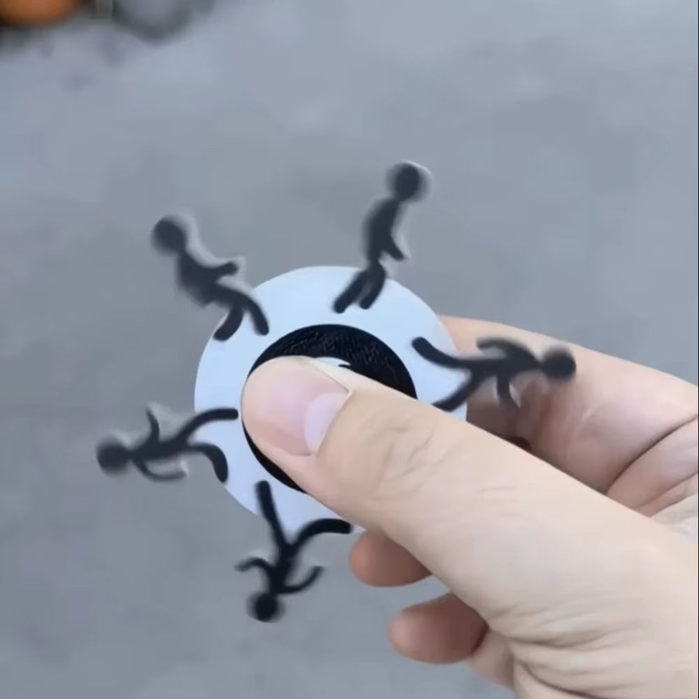 Skanto | Løpende Strekmann Optisk Illusjon Fidget Spinner