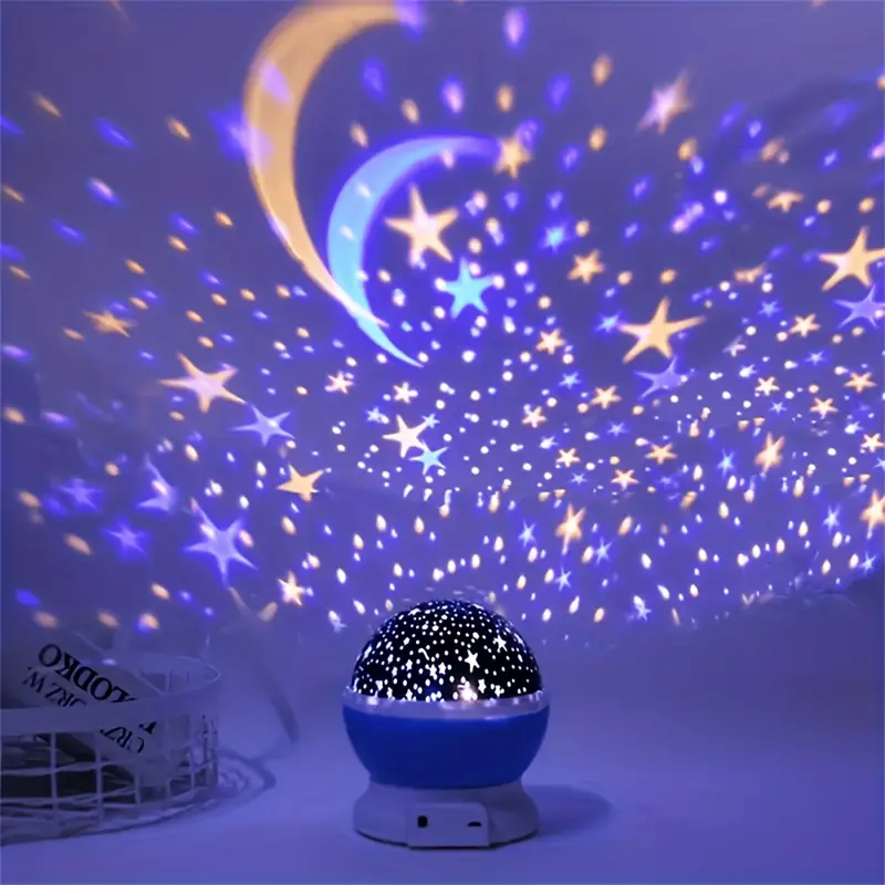 Skanto | Stjernehimlen Nattlampe for Barn – Magisk LED Projektor med Fargeendring