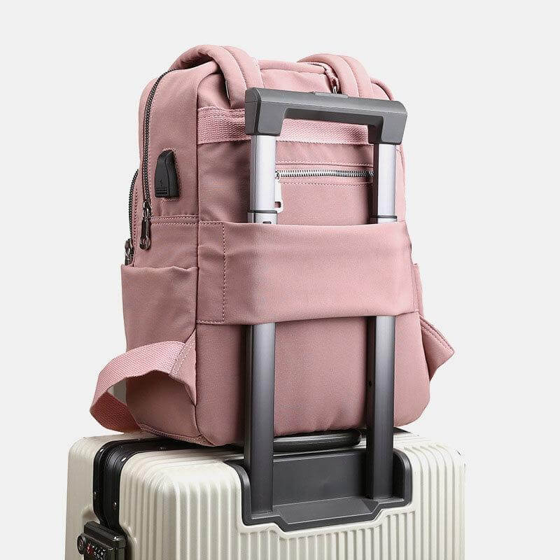Skanto | Vanntett Multifunksjons Ryggsekk – Holdbar Reise-, Arbeids- & Skoleveske med USB-ladeport