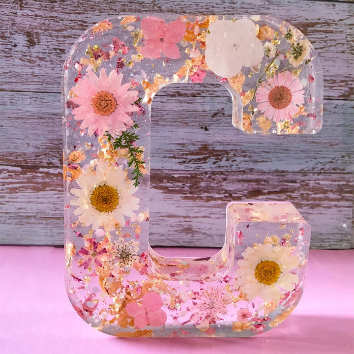 Skanto | Tørkede Blomster Bokstaver Nattlys