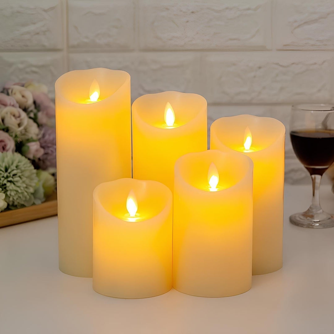 Skanto | LED Lys LumiFlame | Flammende Ekte Voks Effekt | Sikker & Energisparende | Ulike Størrelser & Design