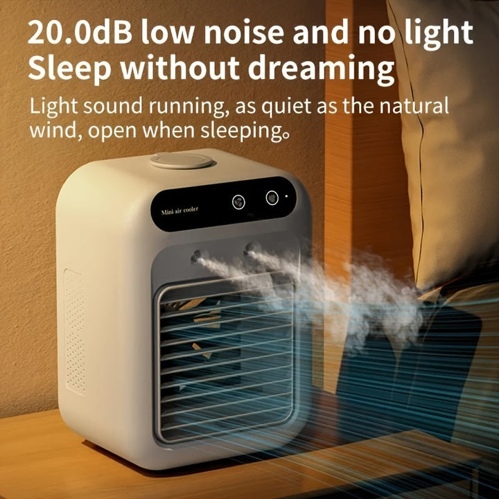 BriesKoel Mini Air Cooler med Vifte og Luftfukter | Skanto