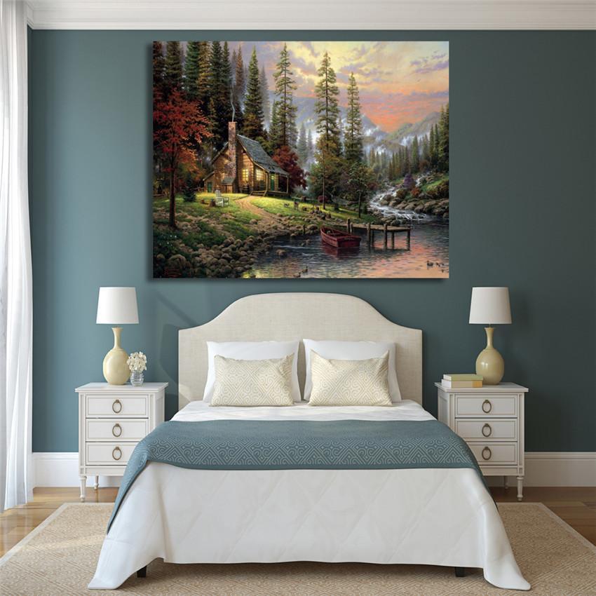 The Cabin By the Lake - Van-Go Mal-By-Nummer Sett | Skanto