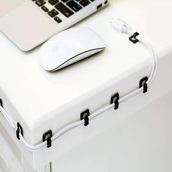 Skanto | Kabelledning Organisator - Plastklips Binner Fester Holder
