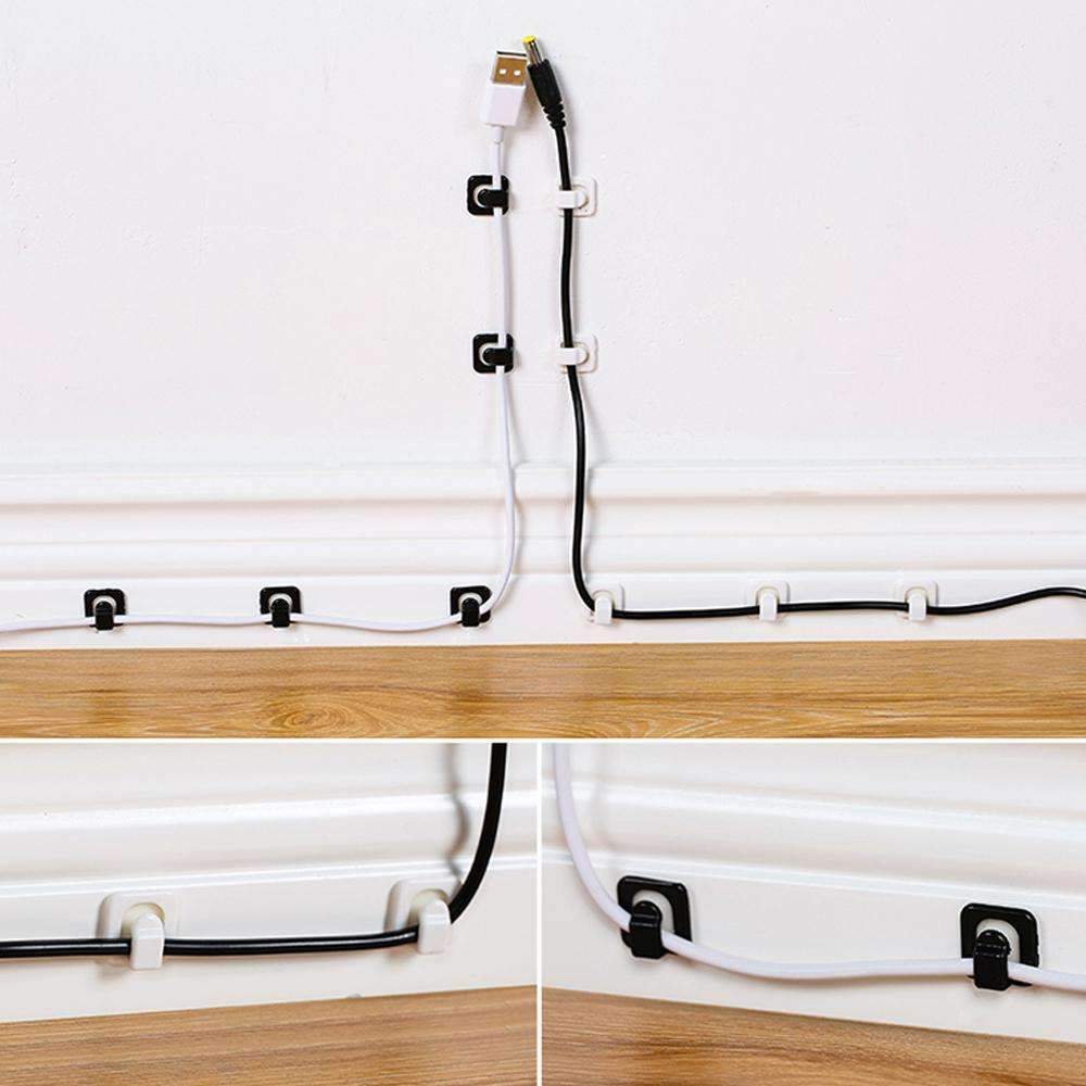 Skanto | Kabelledning Organisator - Plastklips Binner Fester Holder