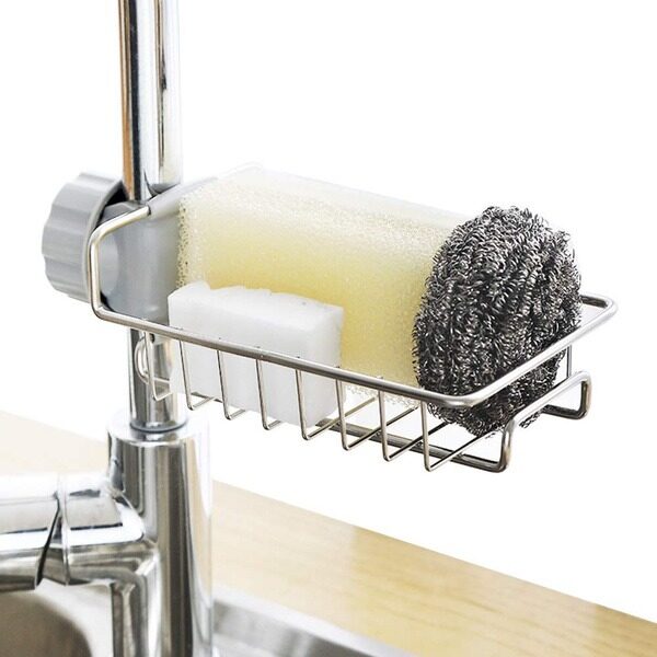 Sink Caddy Organizer Rustfritt Stål Skanto