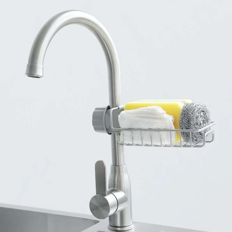 Sink Caddy Organizer Rustfritt Stål Skanto
