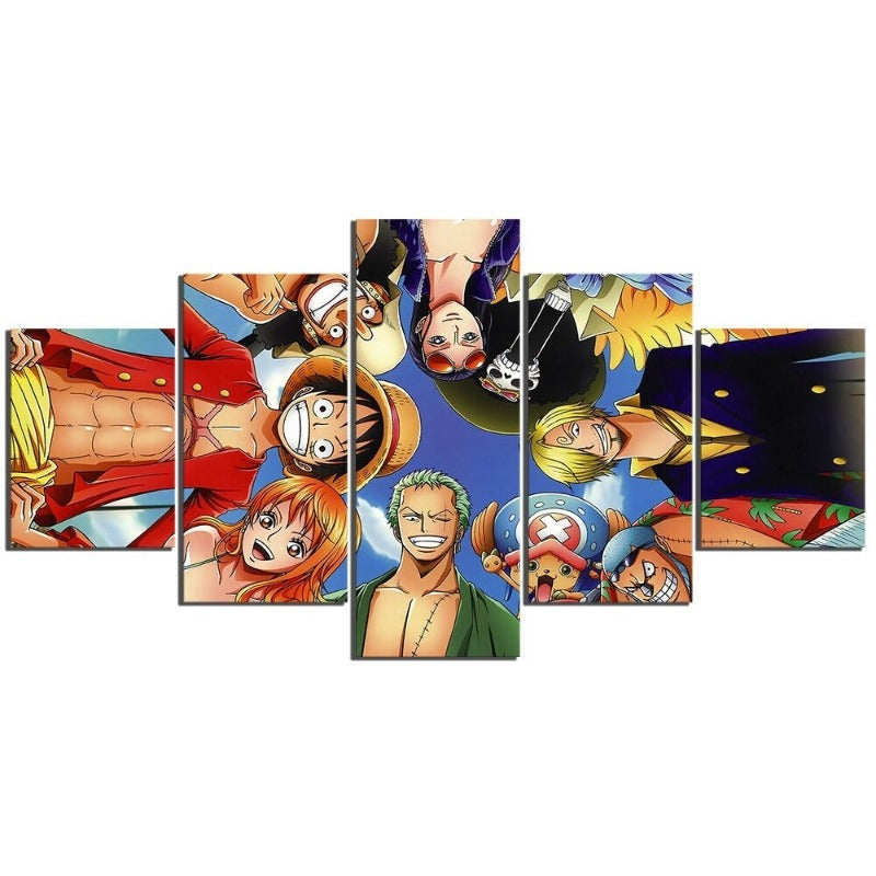 5 Pcs "Animation Luffy Straw Hat Pirates" - Wall Art Modular Picture Poster | Skanto