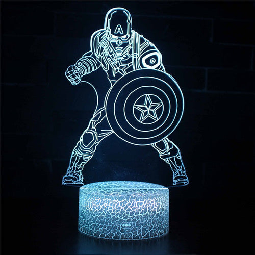 Skanto | 3D Lampe Marvel Captain America Kamp