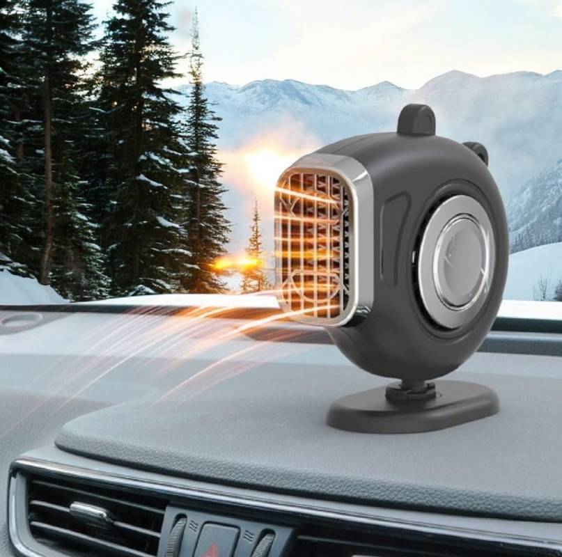 Skanto | 12V Bærbar Bilvarmer med 360° Vinkeljustering