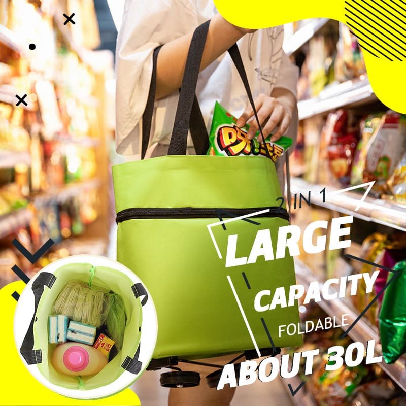 Skanto | CarryFlex – 2-i-1 Konverterbar Handlebag med Hjul