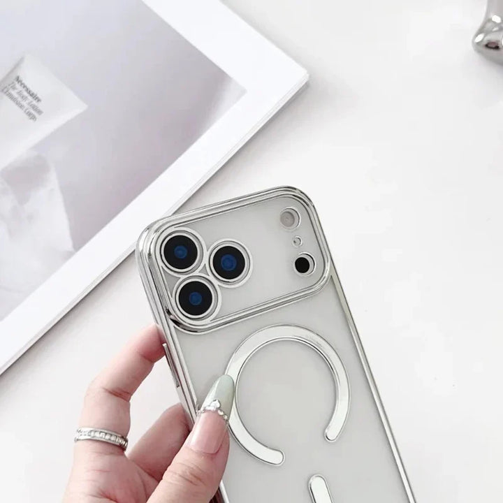 CarryLink – Verstellbares Handy-Lanyard med gjennomsiktig MagSafe-Hülle