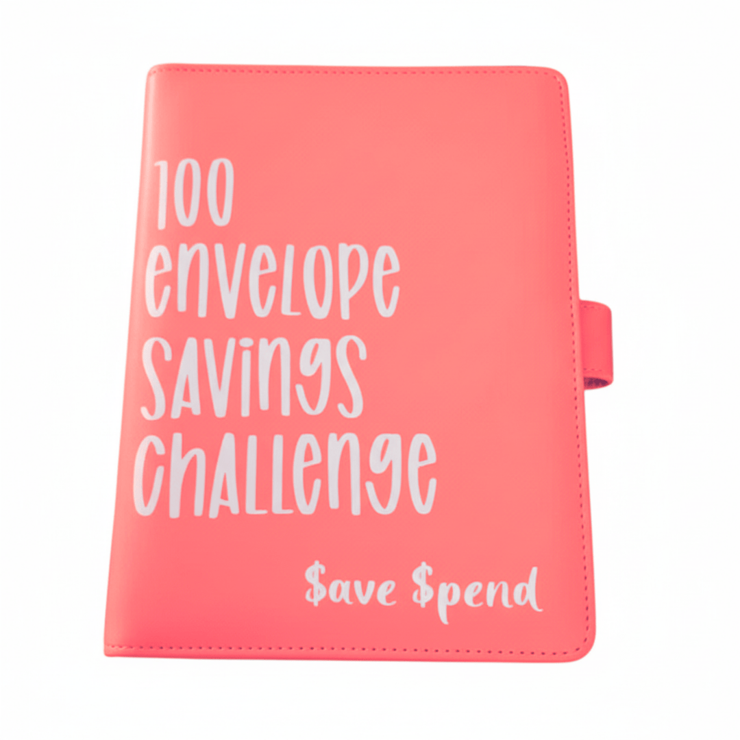 Skanto | CASHSAVVY – 100 Konvolutt Utfordring Budsjett Binder for Familie Sparing