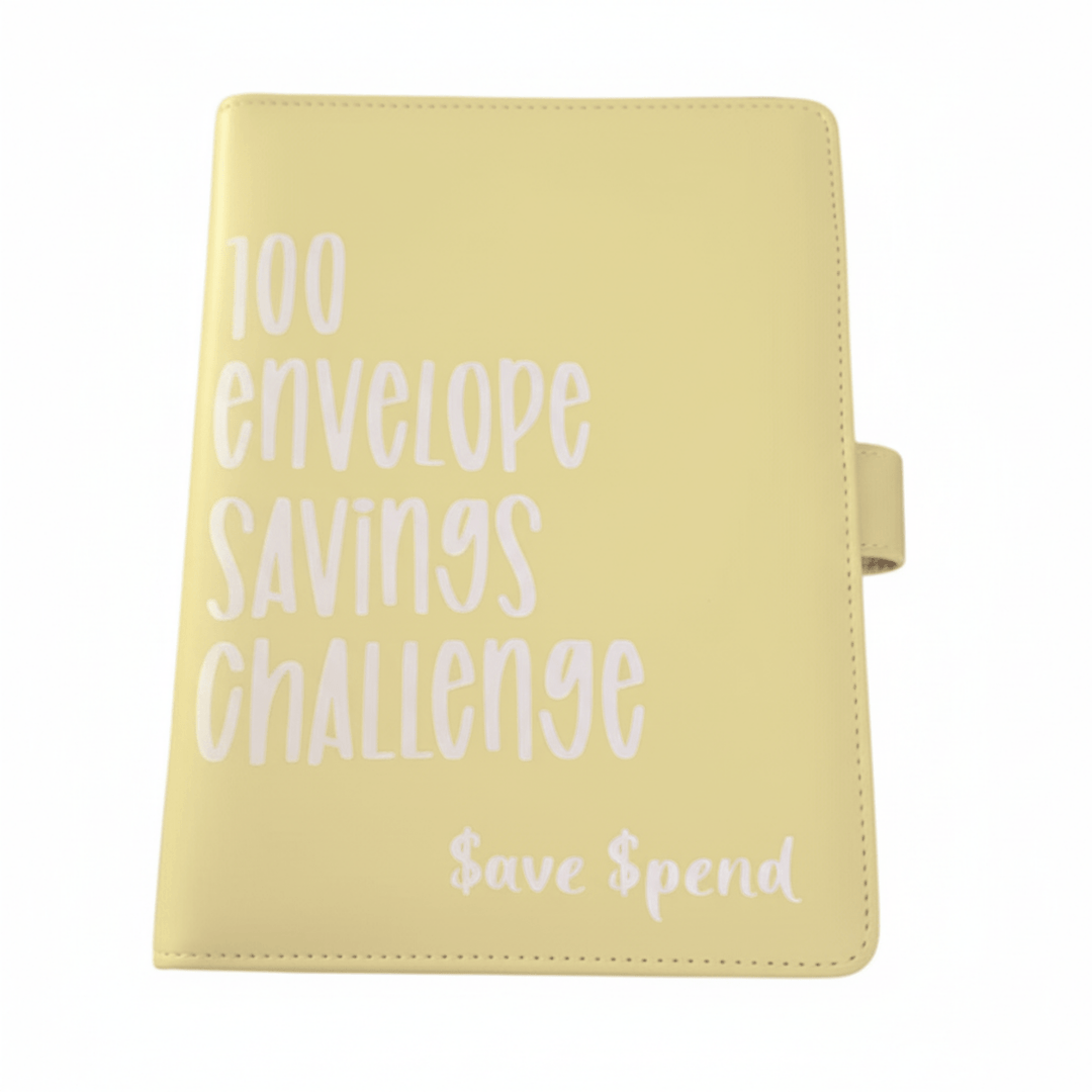 Skanto | CASHSAVVY – 100 Konvolutt Utfordring Budsjett Binder for Familie Sparing
