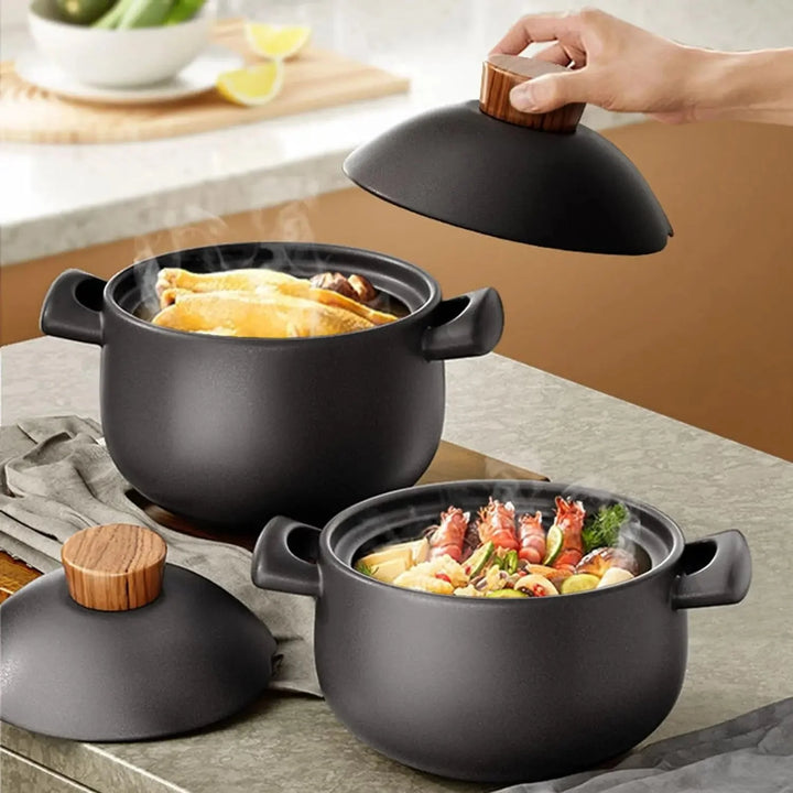 Casserole Stuing Gryte Keramisk Kokkekar Suppe Koking Gryte Kjøkken Crock Pot | Skanto