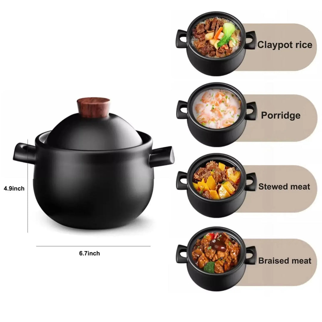 Casserole Stuing Gryte Keramisk Kokkekar Suppe Koking Gryte Kjøkken Crock Pot | Skanto