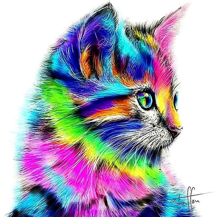Rainbow Kitten - GemPaint Kit | Skanto
