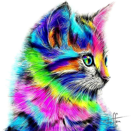 Rainbow Kitten - GemPaint Kit | Skanto