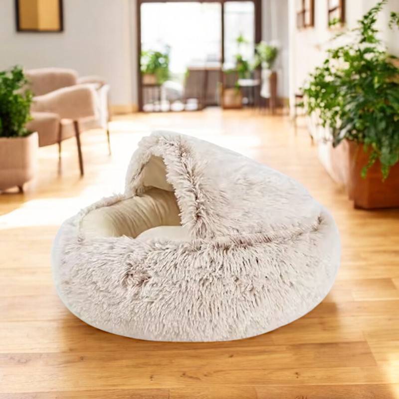 Skanto | Cozy Pet Cave Bed, Ideell for hunder og katter i alle størrelser