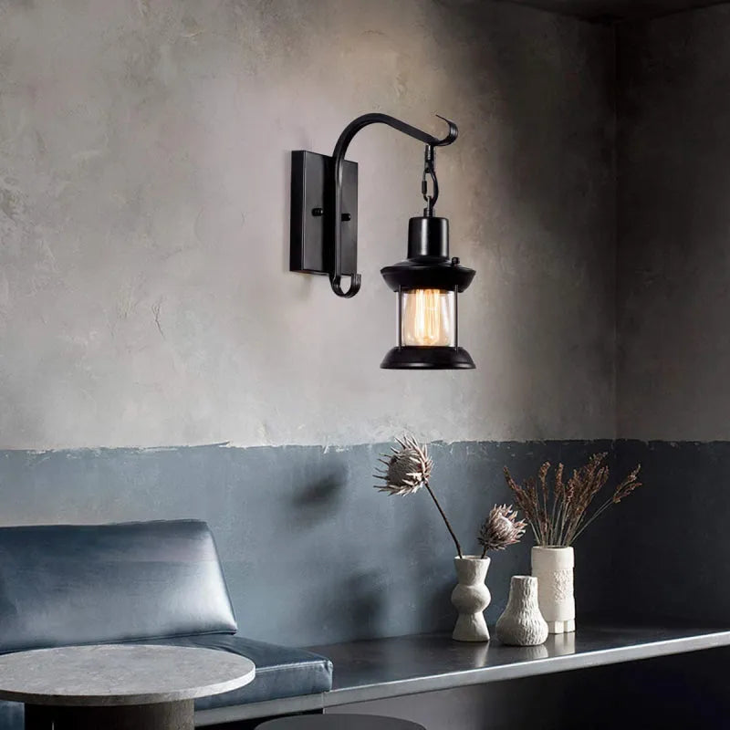Skanto | Vegglampe vintage metall industrivindu