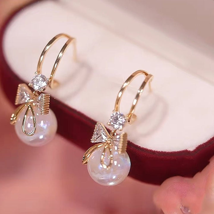 Skanto | Bow Pearl Øredobber