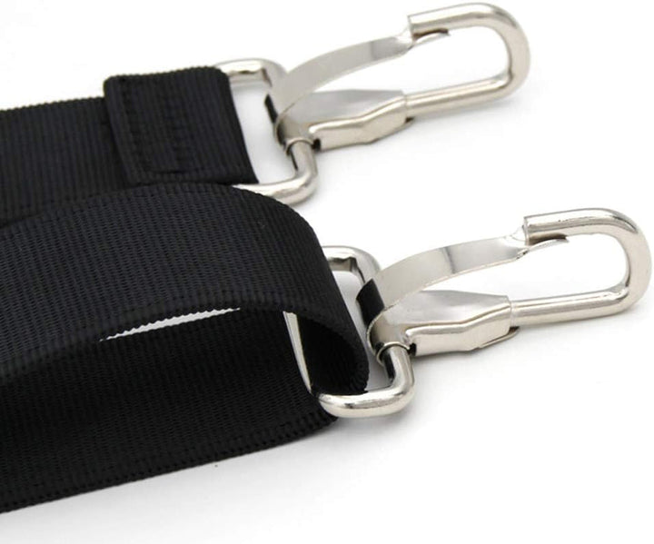 Skanto | 47 tommers bag erstatning skulderrem | Polstret & Justerbar - Perfekt for reisemapper, laptopmapper, dokumentmapper, kameramapper, budbilmappene, bleiemapper & mer (Svart)