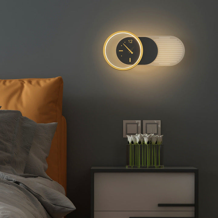 Skanto | Nordisk Minimalistisk Stille Klokke Vegglampe