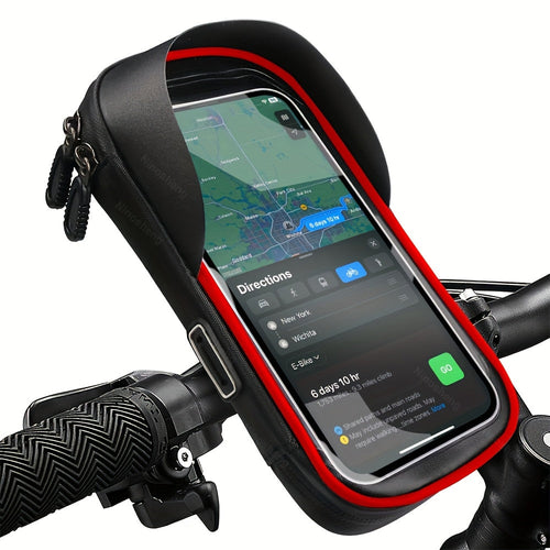 Vanntett telefonholder for sykkel og motorsykkel – 360° roterbar og egnet for 4.5–6.4 tommer | Skanto