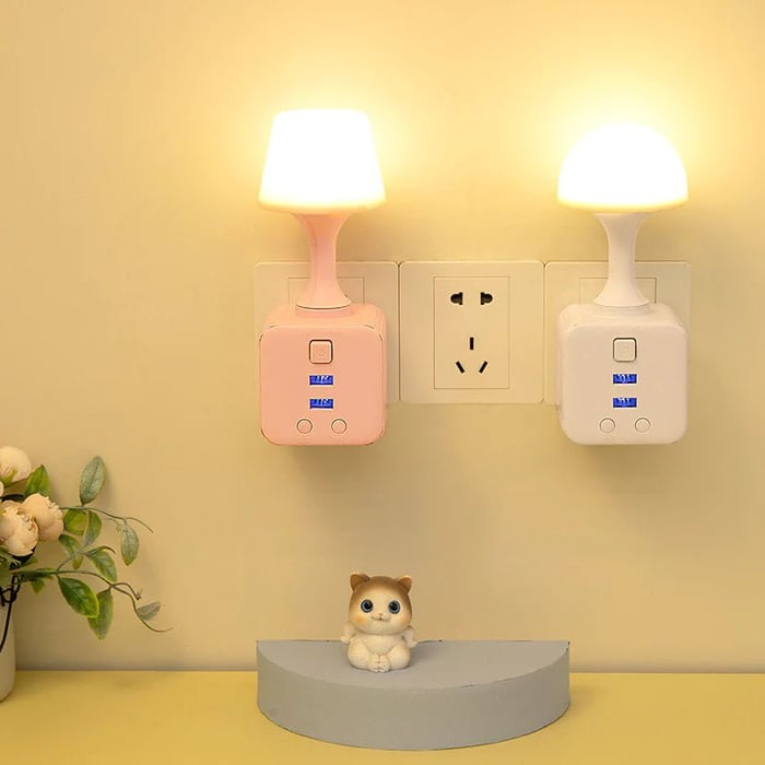 Skanto | Fjernkontrollert LED-lampe med USB-adapter
