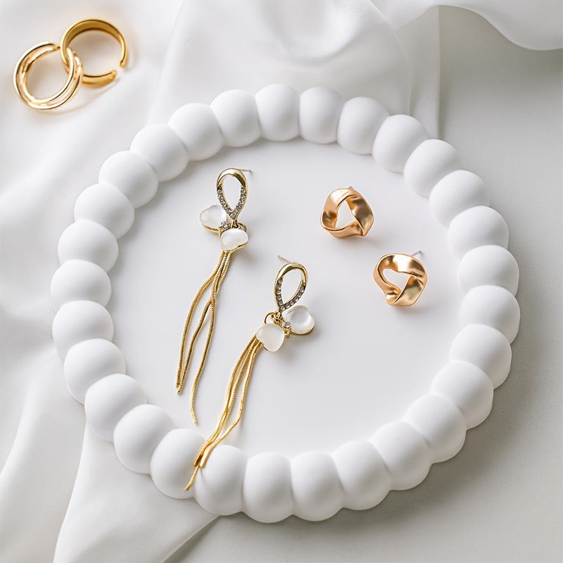 Elegant RingTray - Multifunksjonell Smykkeskål for Stilig Organisering Skanto