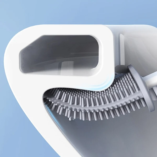 Skanto | FlexiClean Toalettbørste – Bakteriefri Silikon Design for Enkel Rengjøring