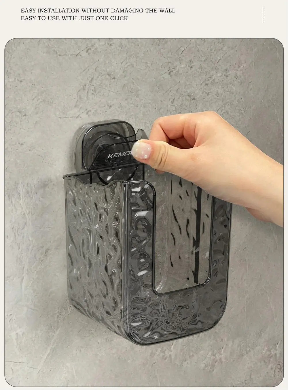 Skanto | GlowFix Vegg Tissue Holder — Ikke mer kaos, badet ditt vil være stilfullt, rent og helt avslappende!