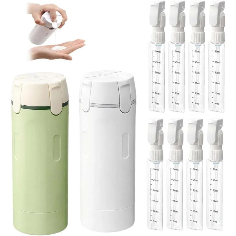 4-i-1 Reise Toalettartikler Dispenser Skanto