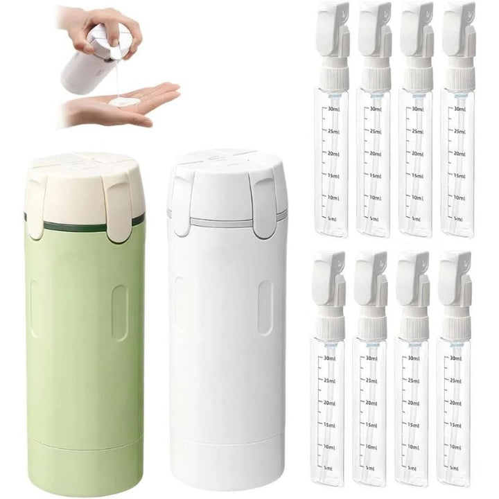 4-i-1 Reise Toalettartikler Dispenser Skanto