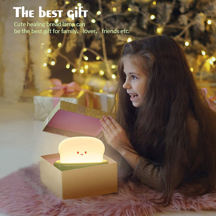 USB-lading LED-brød nattelys med dimmefunksjon og timer | Skanto