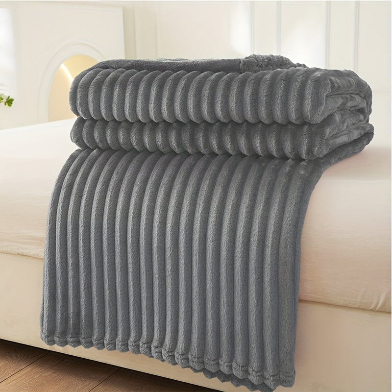 Skanto | Soft Plush Blanket with Rib Pattern