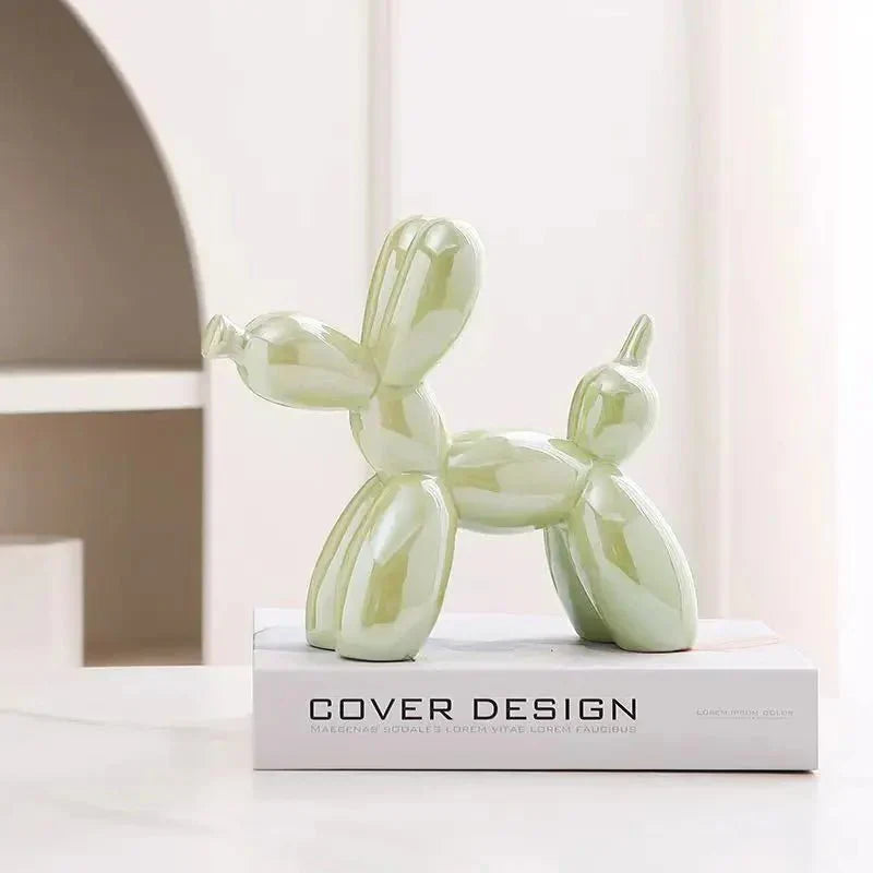 Skanto | Keramisk Glansaktig Ballonghund Ornament