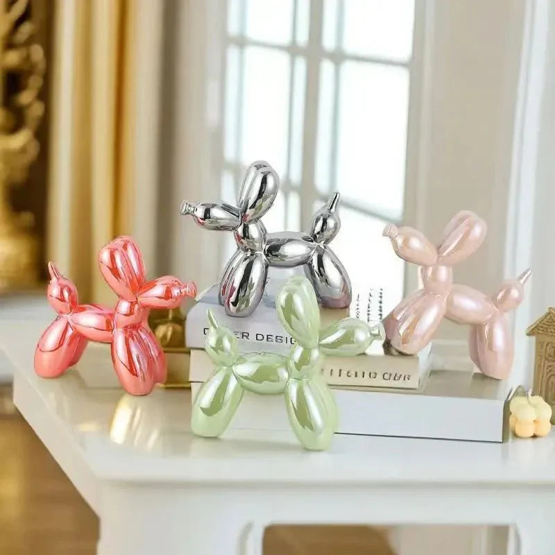 Skanto | Keramisk Glansaktig Ballonghund Ornament