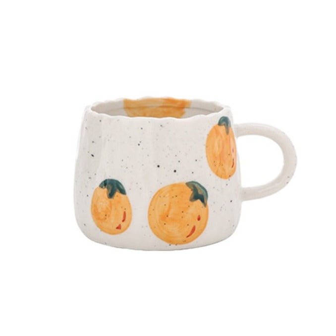 Keramisk kaffekopp med lekent fruktdesign | Skanto