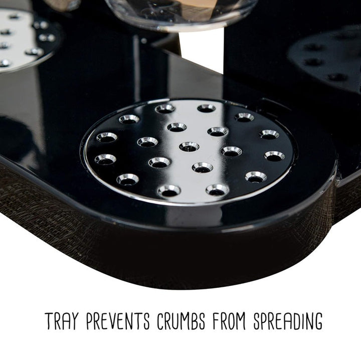 Skanto | Dual Cereal Dispenser, Tørr matlagringsbeholder for enkel dispensing