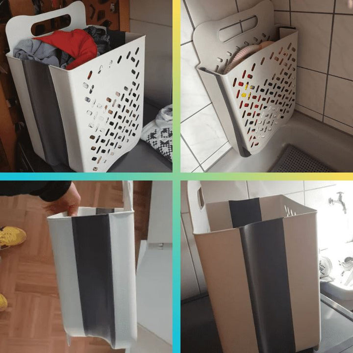 Plassbesparende klesskurv utvidbar og sammenleggbar | Skanto