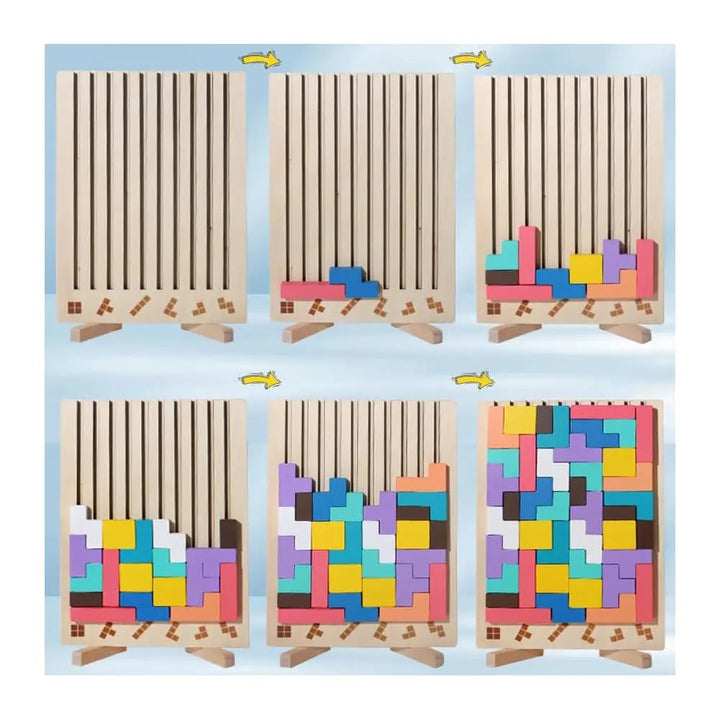 Skanto | BrainStacker — Slipp løs lekne geniale tenkere med bærekraftig solid tre moro!