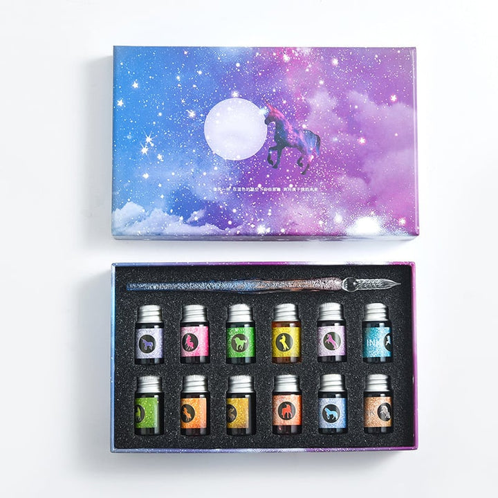 Skanto | Kalligrafi Glass Dyp Penne Inks Sett