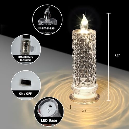 Skanto | LED Krystall Stearinlys